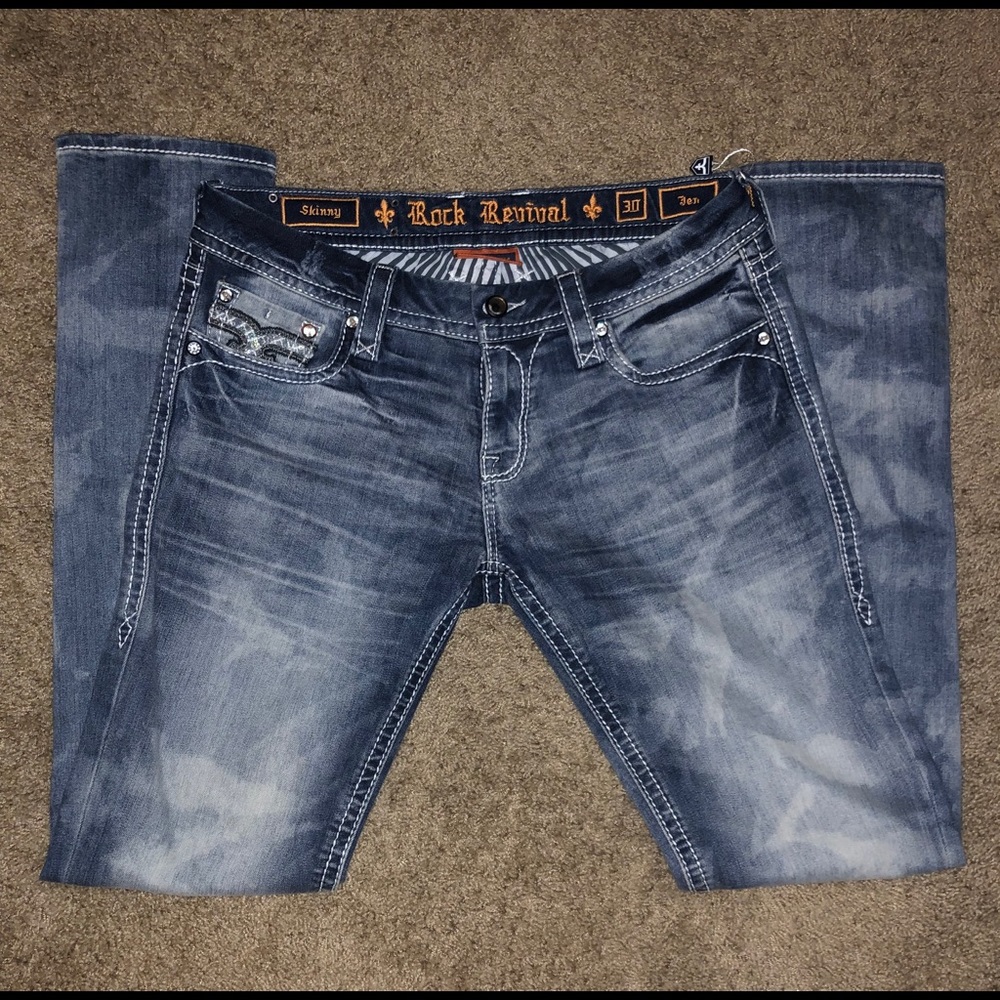 Rock Revival Jeans size 30 inseam is 33 inches